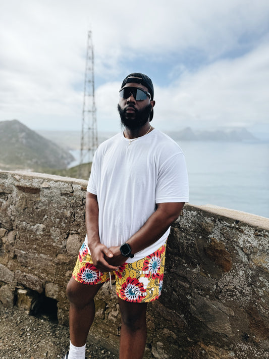 The Society Mesh Shorts - Yellow - Multicolor