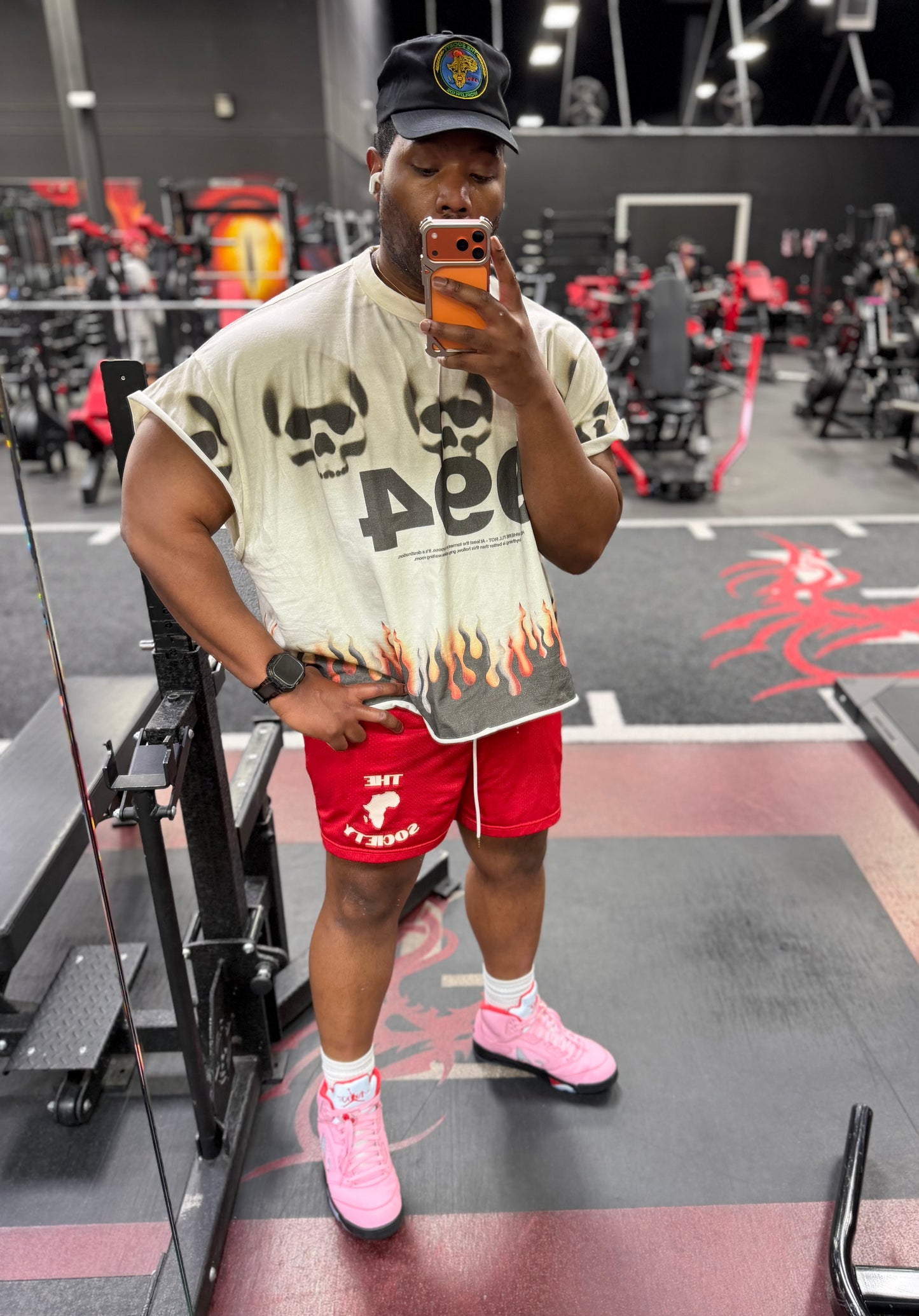The Society Mesh Shorts - Red