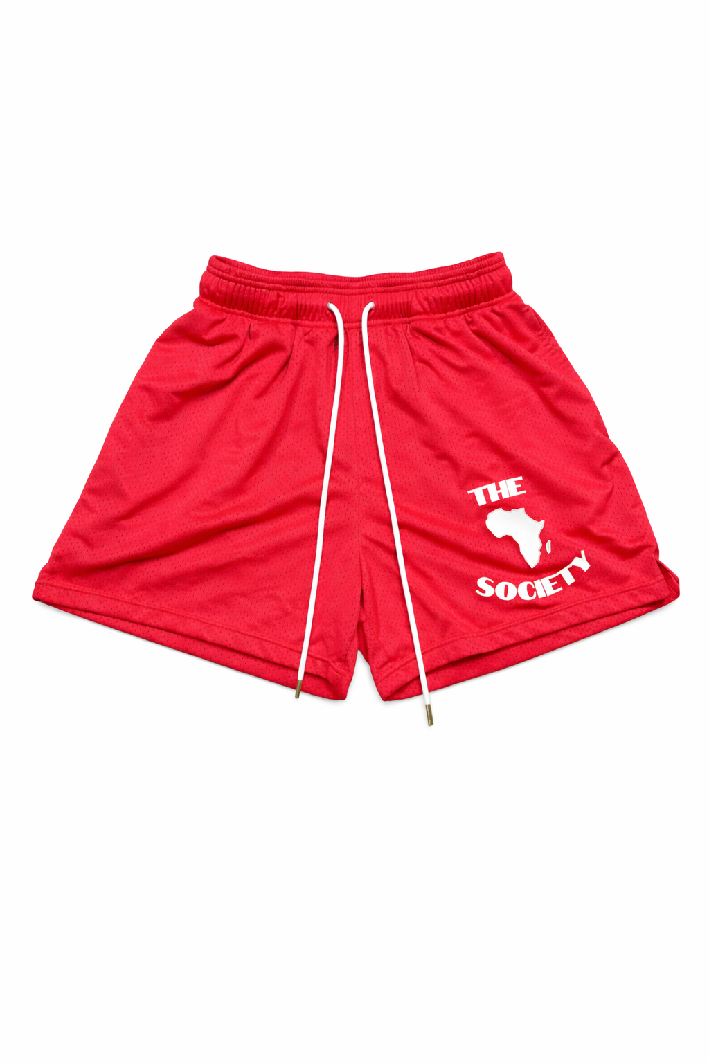 The Society Mesh Shorts - Red