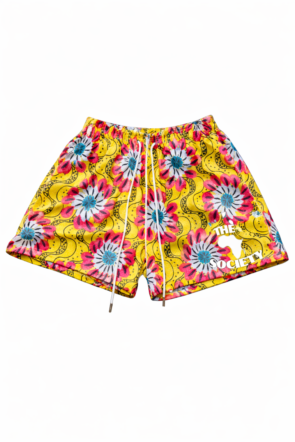 The Society Mesh Shorts - Yellow - Multicolor